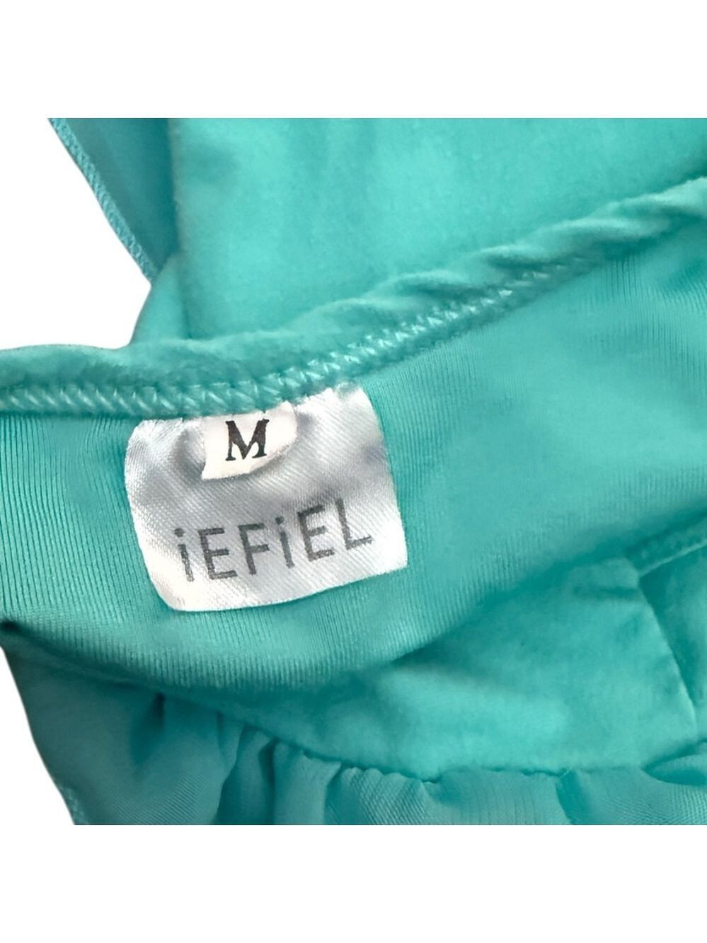 iEFiEL Girls Ballet Dance Dress Turquoise Chiffon Skirt Size M - Picture 4 of 4